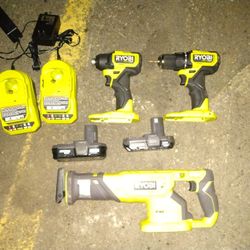 RYOBi Cordless Tools And 95 Piece Bit Set