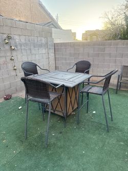5-Piece Outdoor Fire Pit Patio Set – Delivery Available