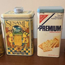 2 Vintage/Collectors Storage Tins - $20 Each or both for $30