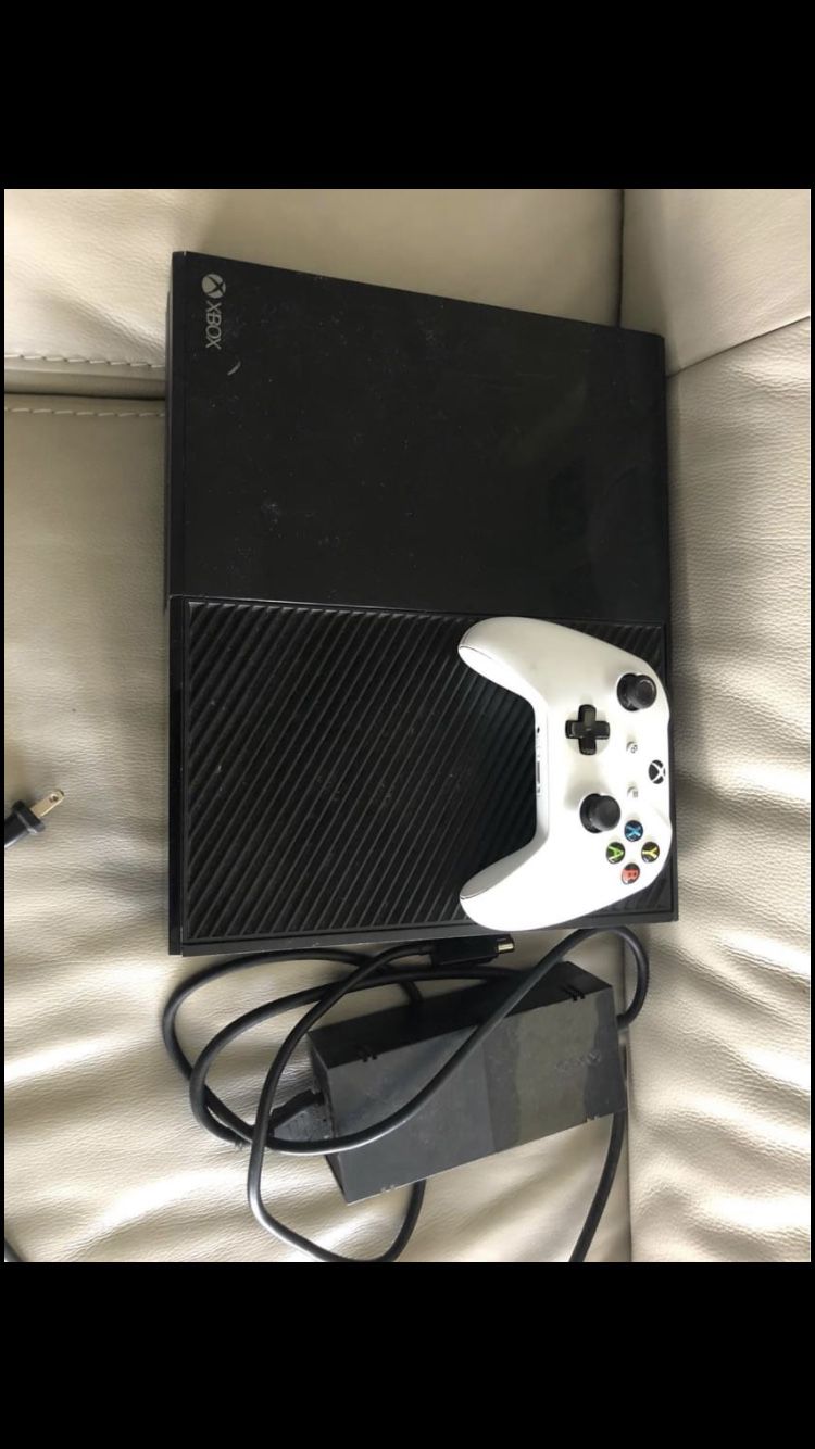 Xbox one , with one controller & cords.