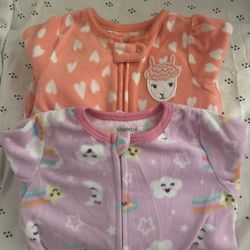 Baby Girl Fleece Pjs 