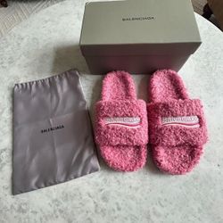 Pink Balenciaga Slides