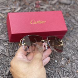 Cartier Glasses- Brown Gold 