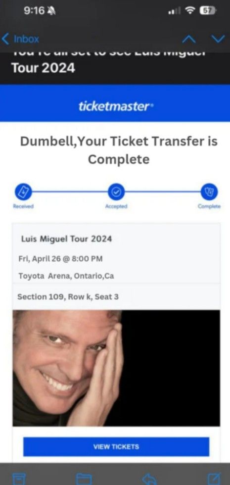 Luis Miguel Ticket