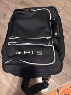 Travel Carrying Case for PS5 PlayStation 5 Console Controller Games Bag Black