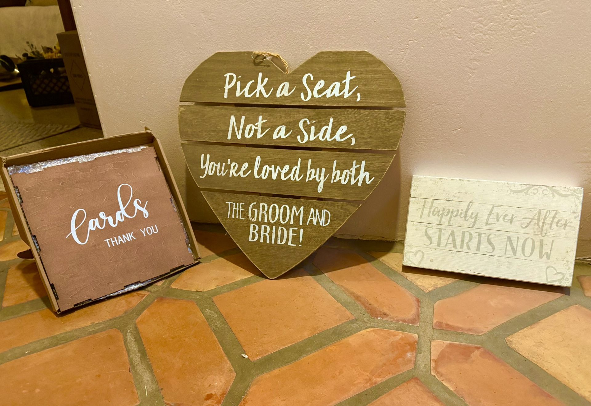 Card Box And Wedding Decor Signs