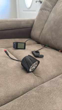 E-Bike Headlight, Thumb Throttle, and Display