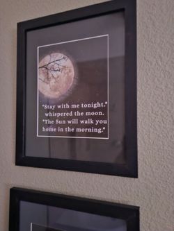 Message From The Moon.  11x14 Custom Framed Print.   New, Never Used.