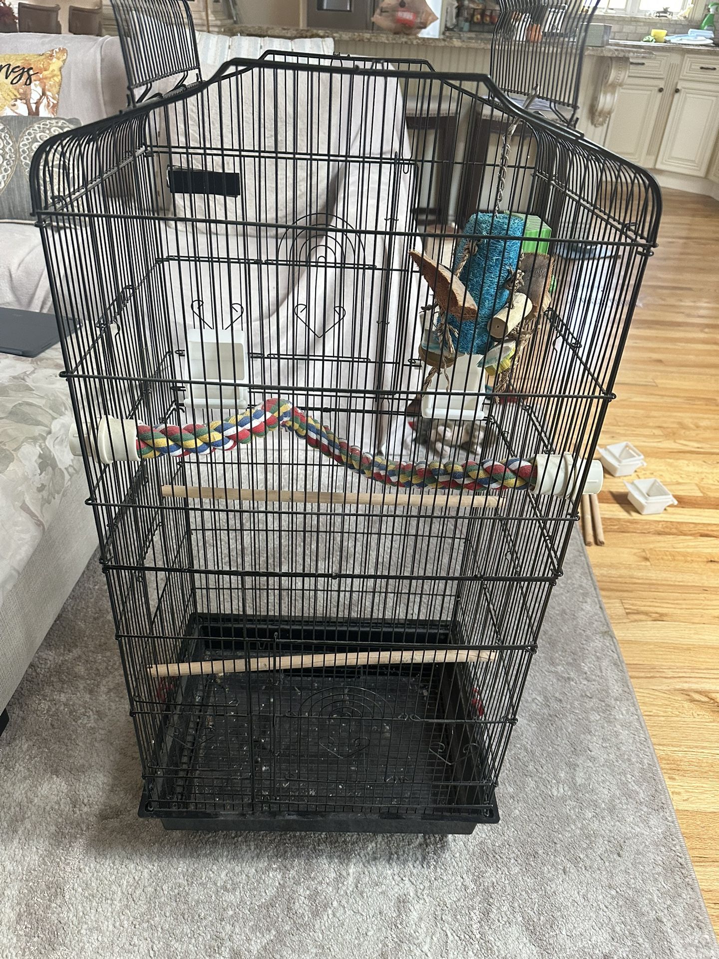 Large Bird Cage With Accessories 
