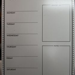 Large Dry Erase Canvas Menu Board - (marker Included)
