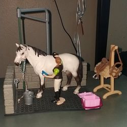 Schleich Horse Wash Stall Set