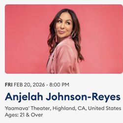 2 Anjelah Johnson Reyes Tickets For Friday February 20th 
