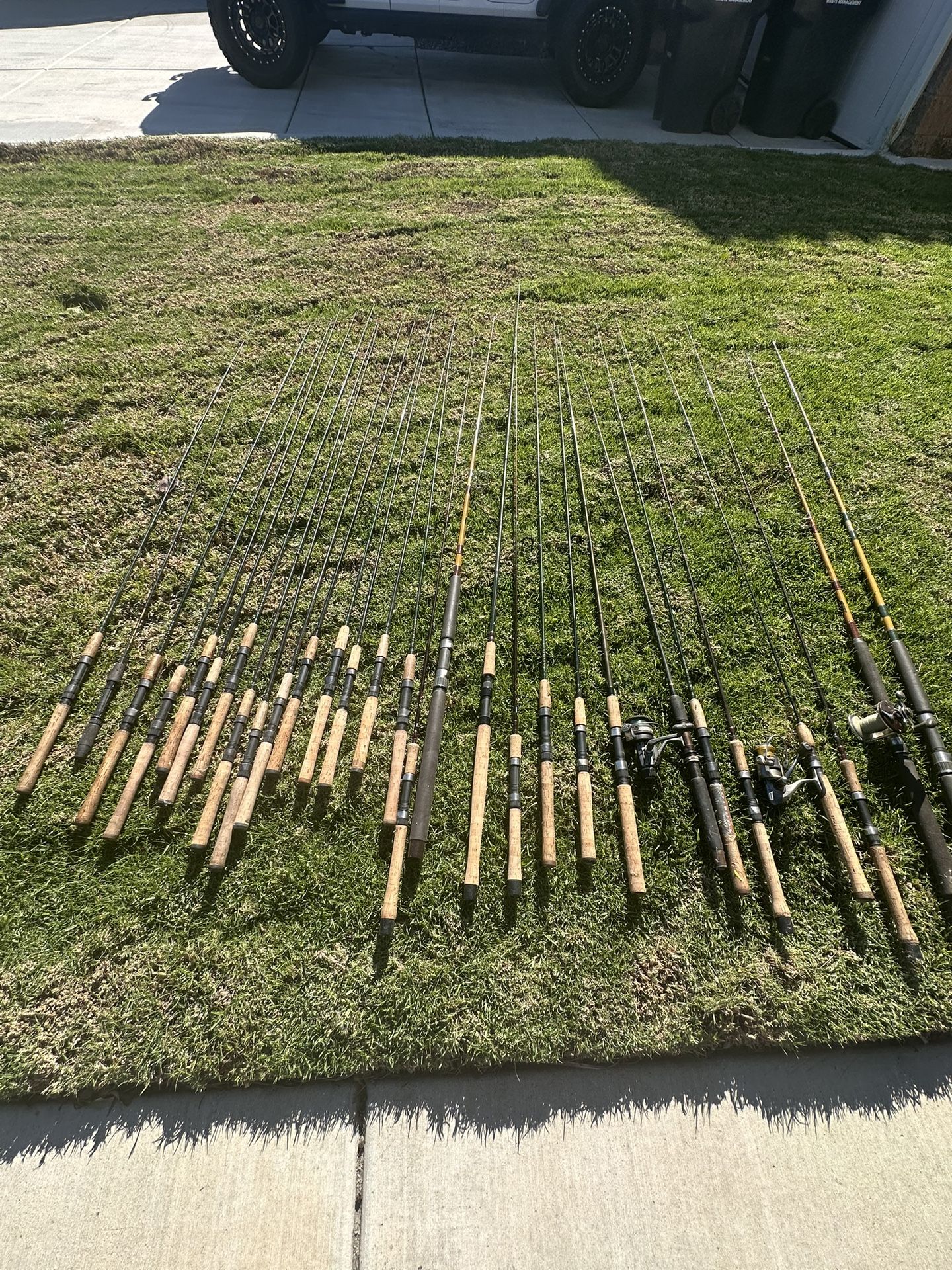 Mixed Rods 30 Fishing Rods – Bulk Lot Mixed Brands for Sale in Corona, CA - OfferUp