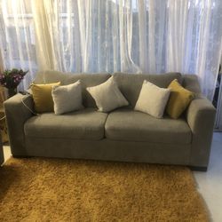 Gray Sofa  And Loveseat 