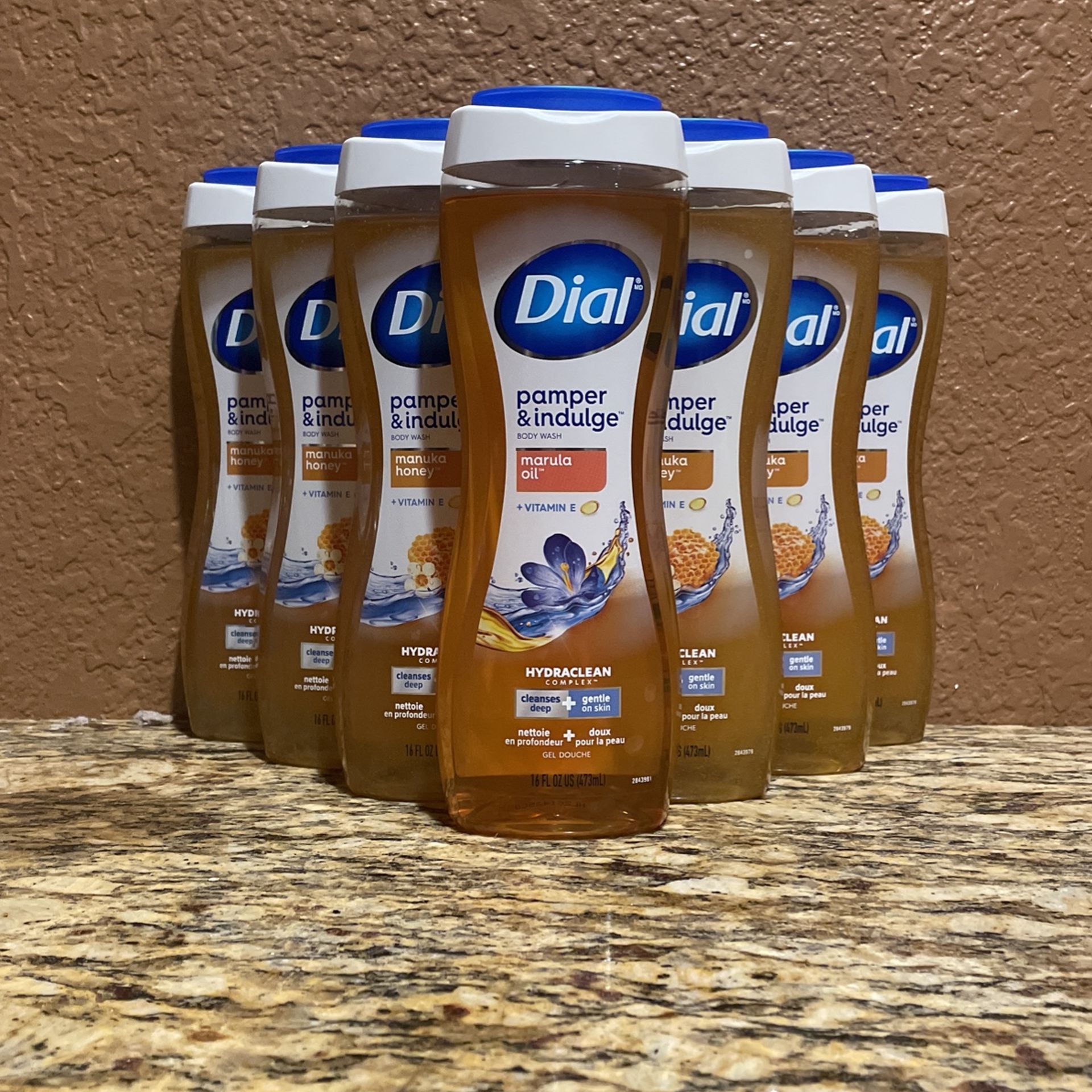 7 dial pamper & indulge marula oil & manuka honey body wash for 20