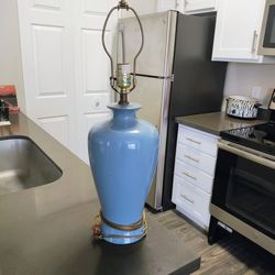 Blue Lamp..No Shade