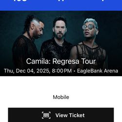 CAMILA CONCERT TICKETS 