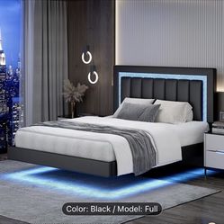 Queen size Bed frame with LED lights