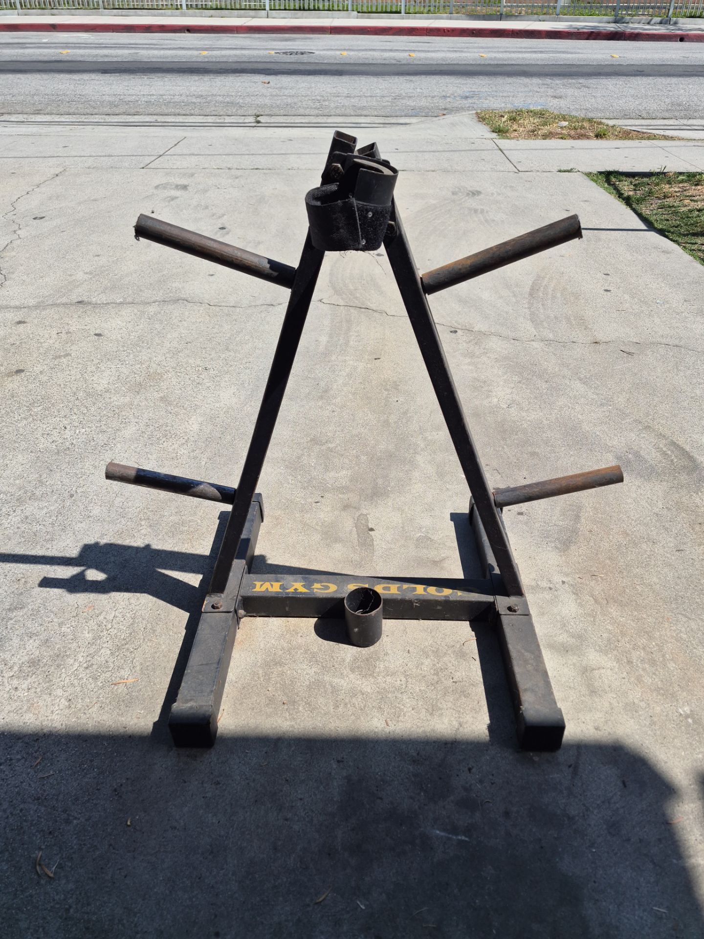 Olympic weight stand tree golds gym black exersice gym equipment