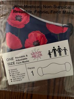Olivia Miller Reusable Fabric Face Mask