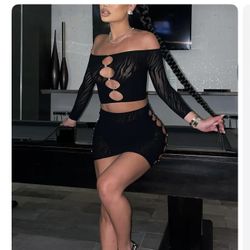Fashion Nova Skirt Set 