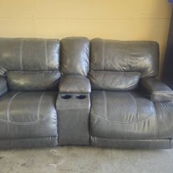 Leather Sofa Set (Electric Recliners)