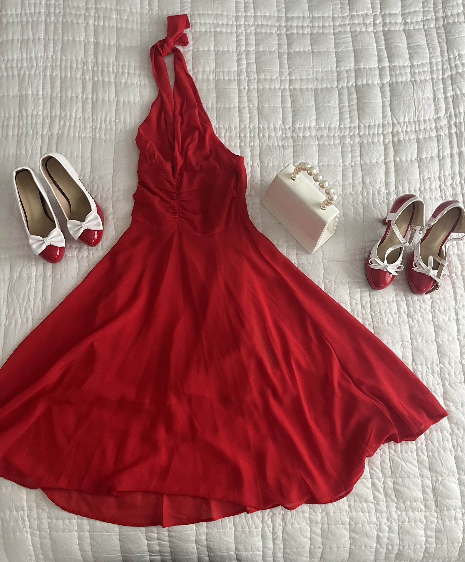 Marilyn Monroe Dress, Shoes And Purse