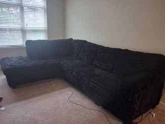 Black boneless  couch