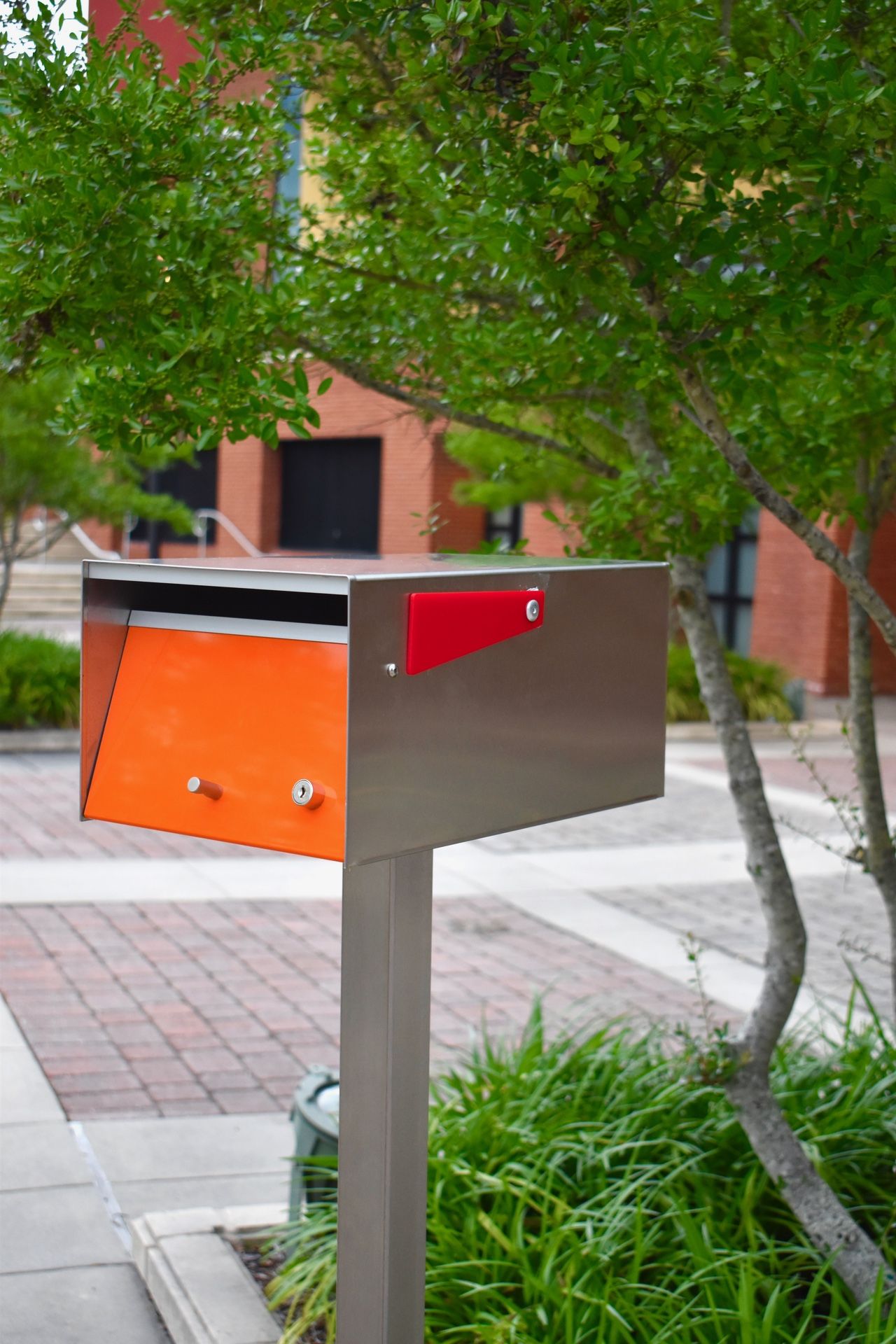 Mailbox Custom Home Decor Lockable Modern Outdoor Yard Art