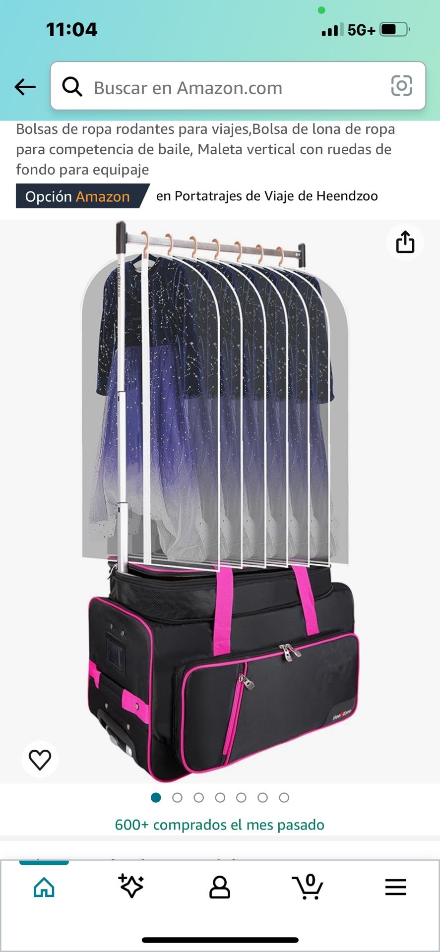 Dance Bag with Clothing Rack,