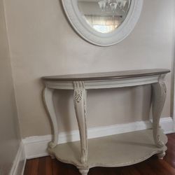 white console table 