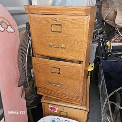 Oak File Cabinets 