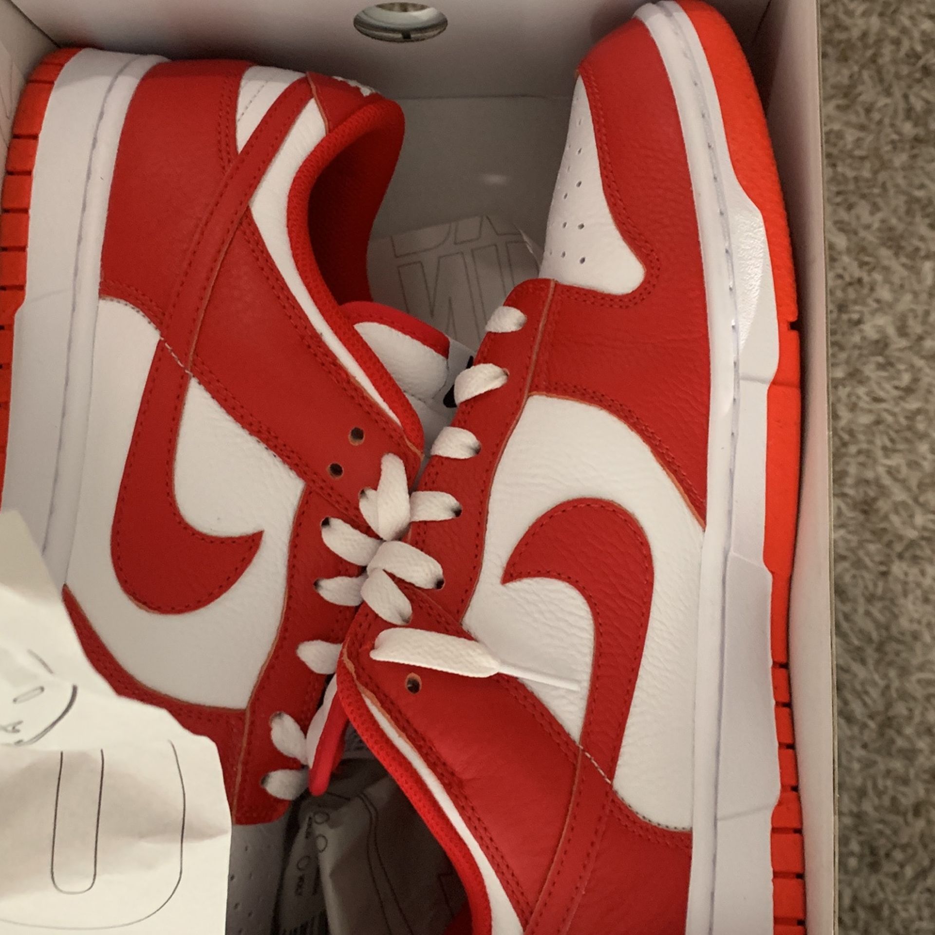 Red Dunks Men's shoes