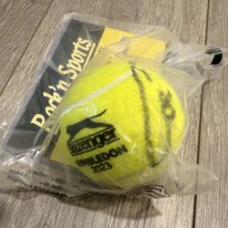 CARLOS ALCARAZ AUTOGRAPH 2023 WIMBLEDON TENNIS BALL