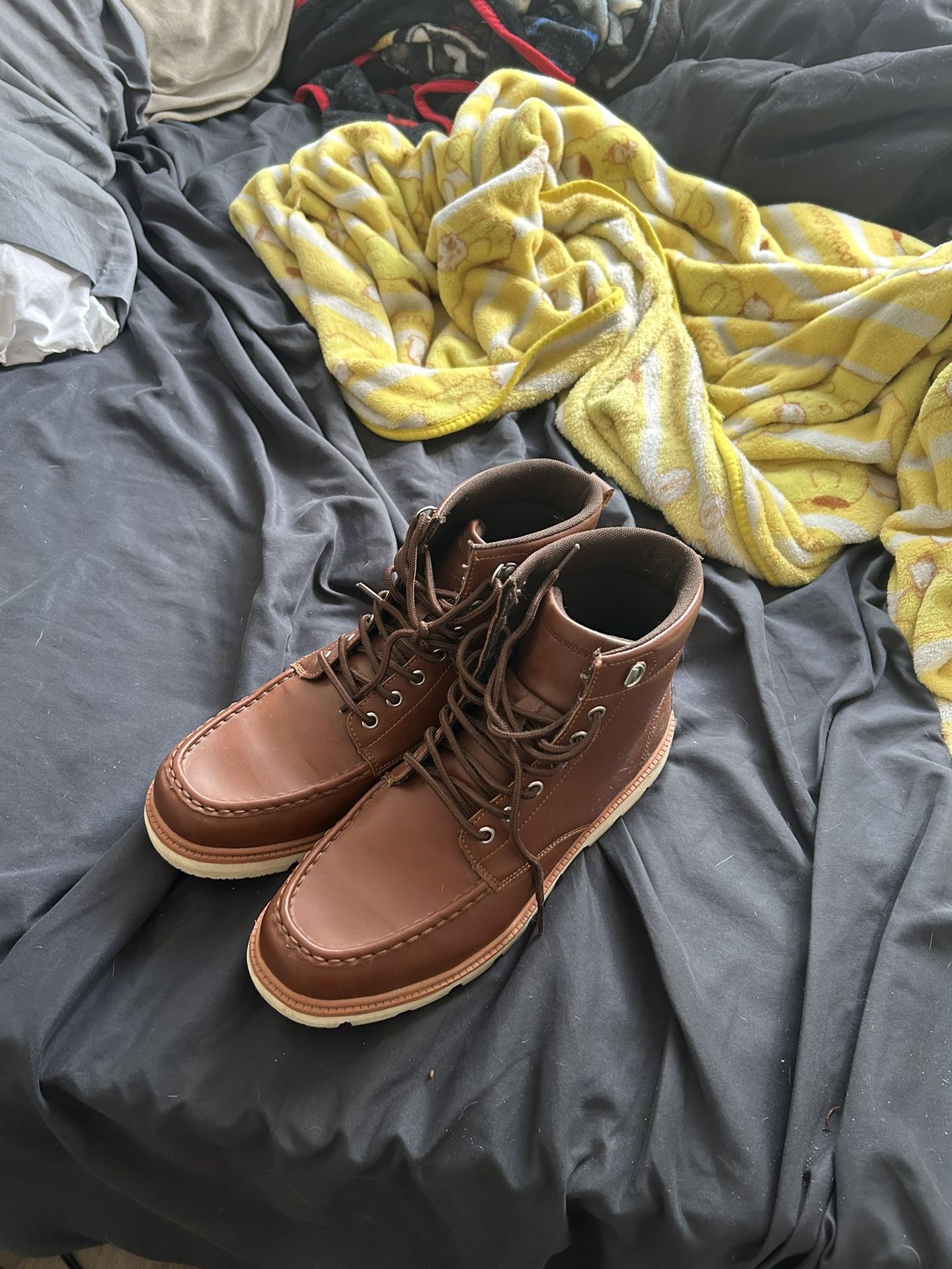 Mutual Weave Men’s Ashland Flat Heel Lace Up Boots