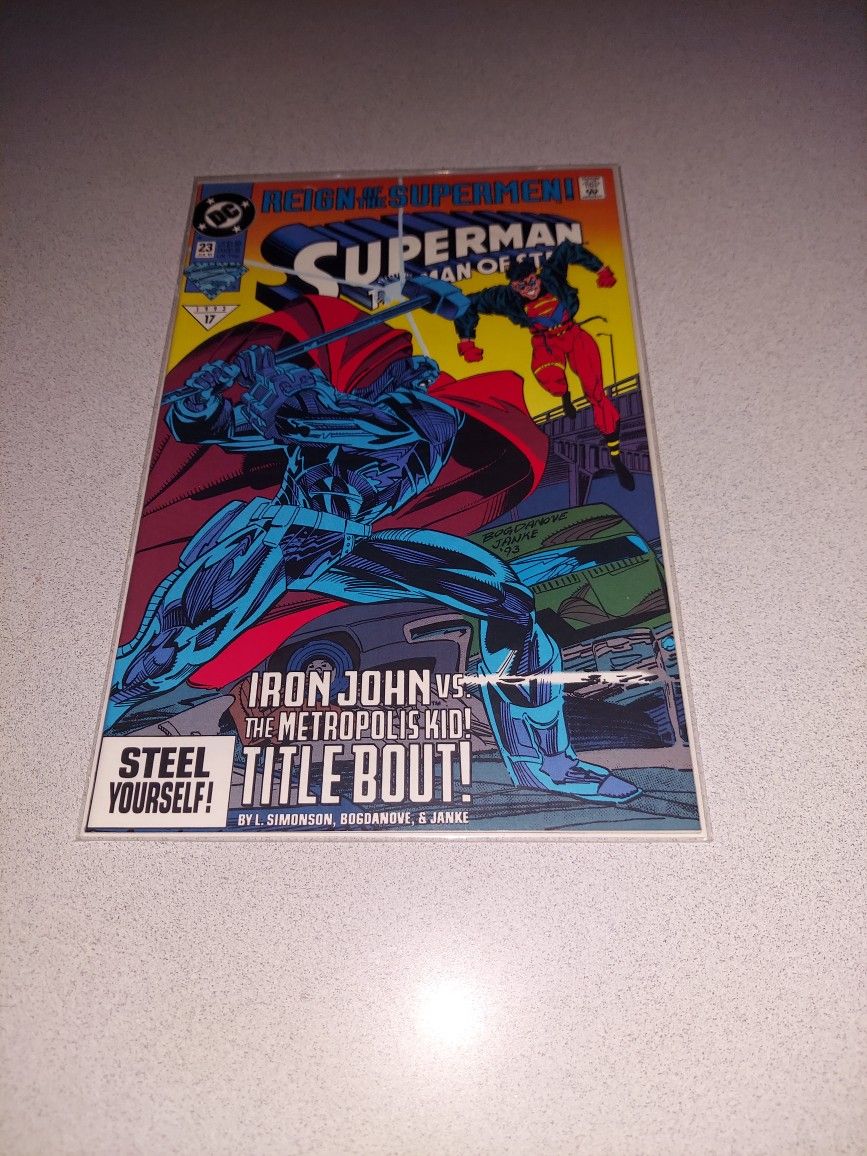 1993 REIGN OF THE SUPERMAN #23 COMIC BAGGED AND BOARDED