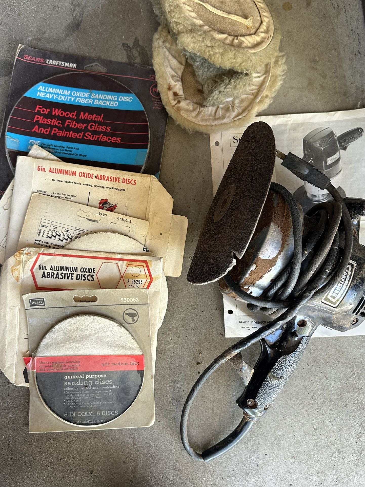 Vintage Craftsman Sears Electric 2-speed 6” Sander Polisher