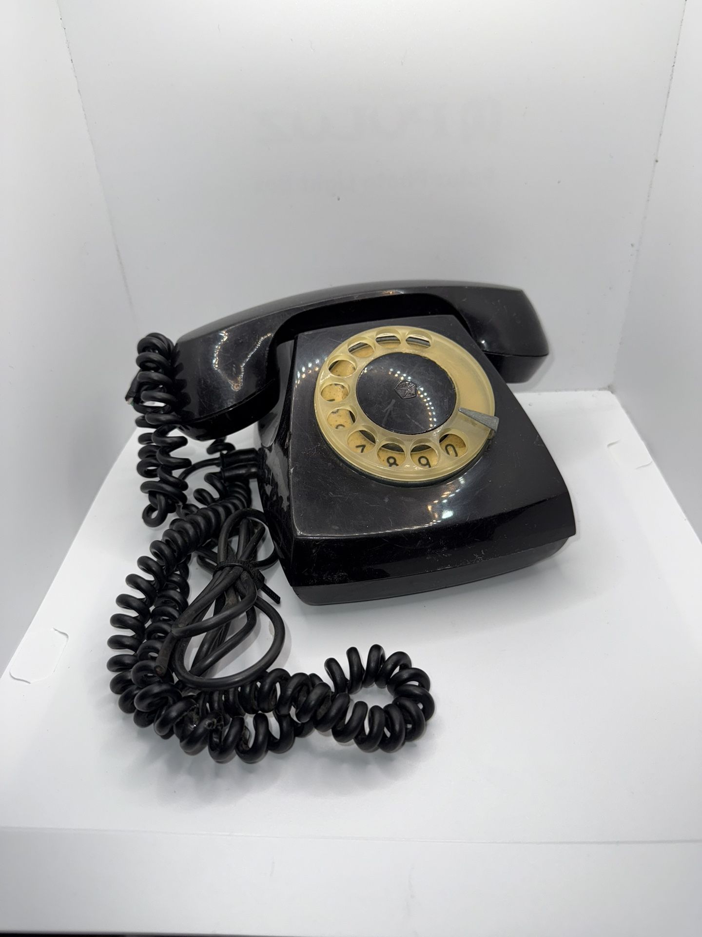 vintage rotary dial telephone from the Soviet Union,