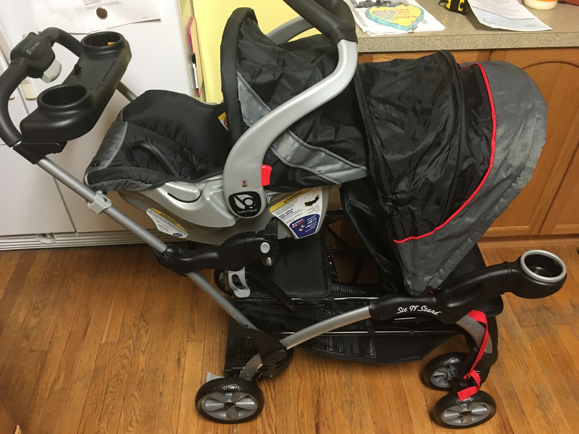 Baby Trend Sit N Stand Ultra Stroller with EZ Flex-Loc Car seat