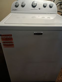 Heavy Duty Whirlpool washer with Big Stainless Steel Tub works Great! Free delivery!