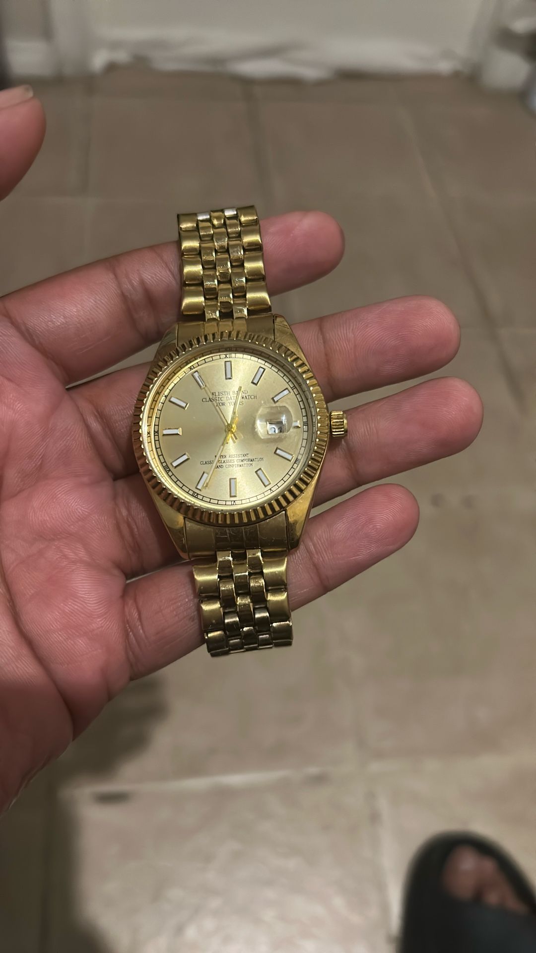 Gold Colored Watch 
