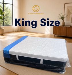 NEW Mattress King Size Plush Pillowtop With Box Spring // Offer  🚚