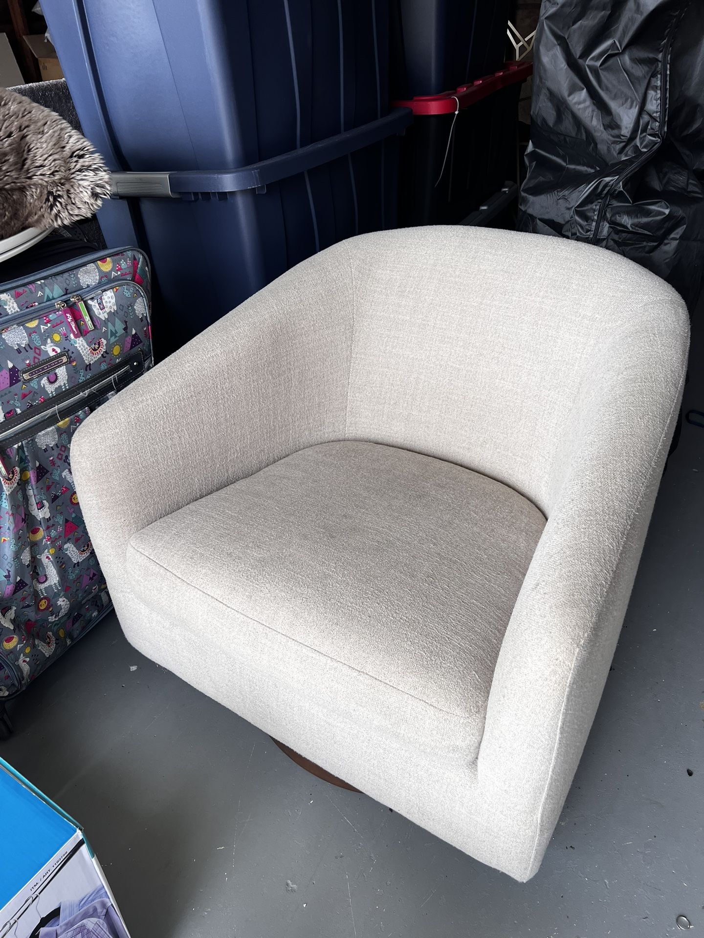 Upholstered Swivel Accent Chair