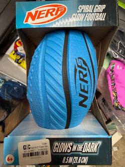 Nerf football glows in the dark