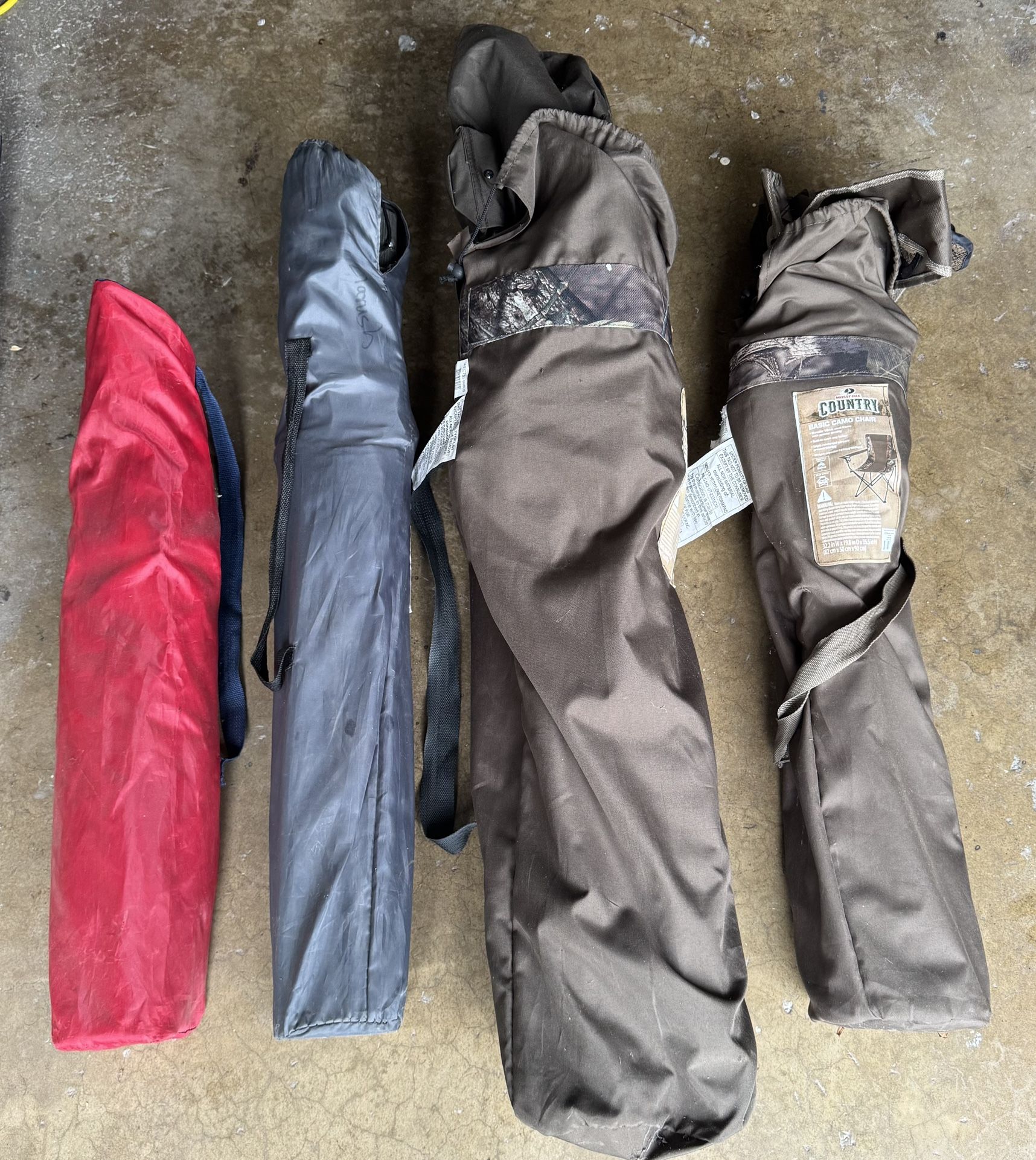 4 Folding Camping Chairs For Sale 