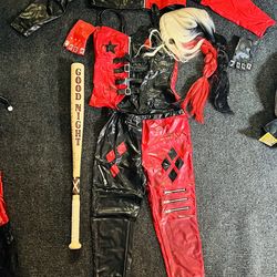Harley Quinn Costume Halloween With Accessories