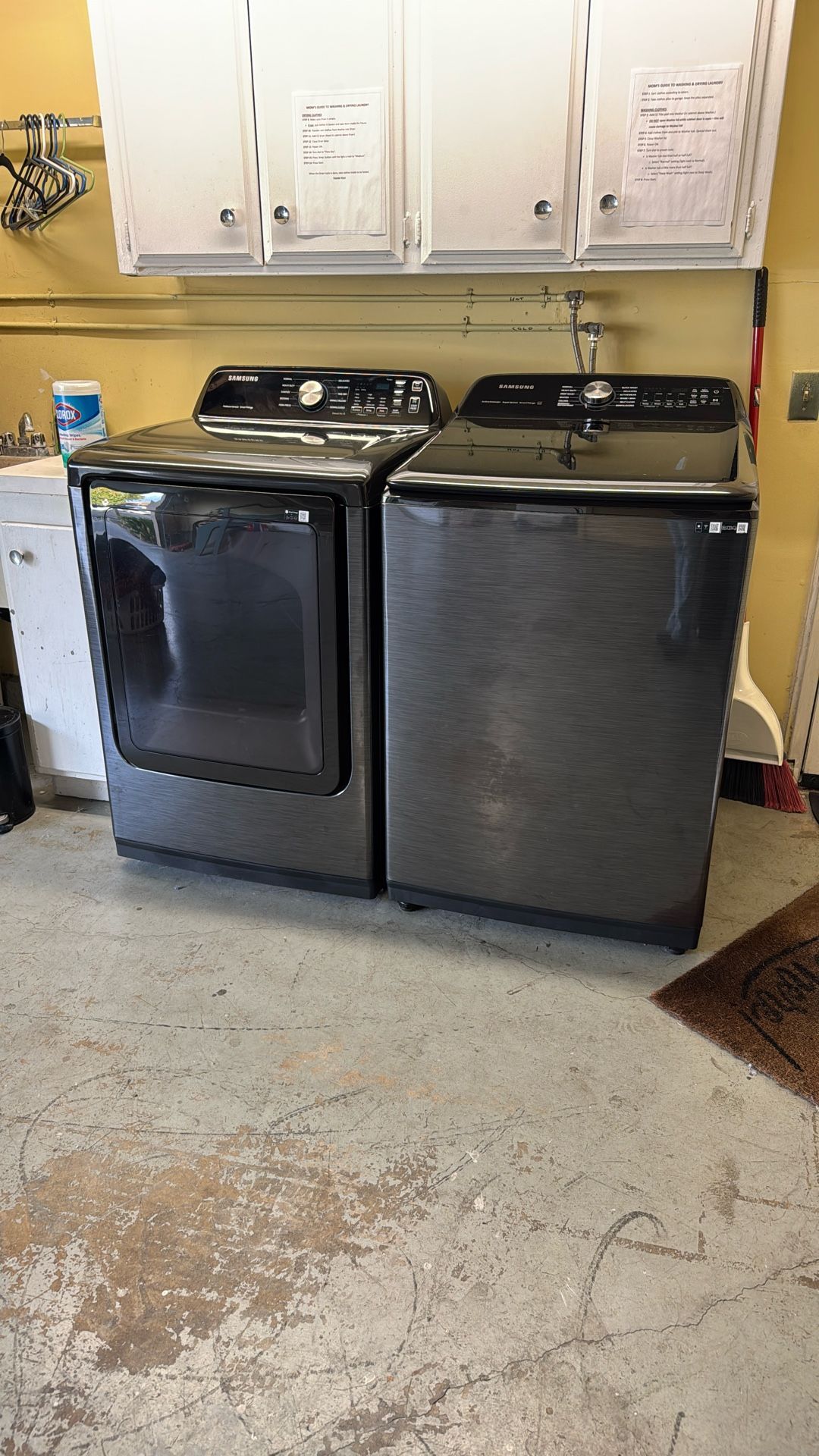 Samsung Smart Washer and Electric Dryer Set