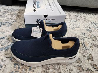 Sketchers Arch comfort men's Sz 10.5 slip -on shoes Navy