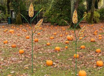 Metal Corn Stalk Garden Stake Decorations