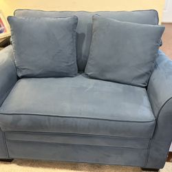 Cindy Crawford Home Bellingham Indigo Sleeper Chair & Love